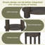 Table de bout en MDF de 20 po avec ports USB