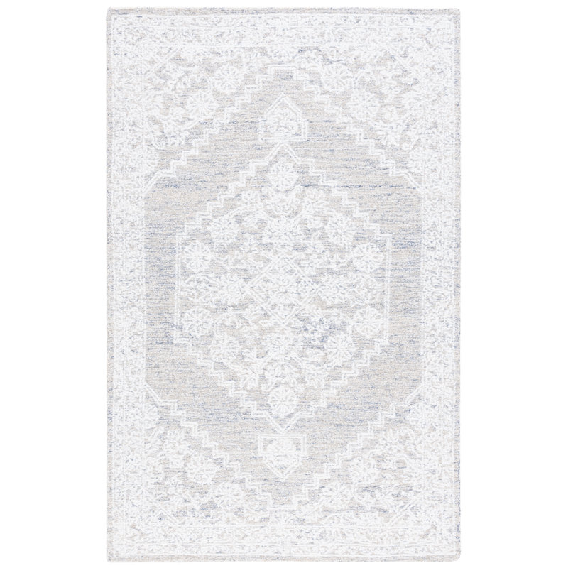Tapis oriental en laine / coton / polyester touffeté à la main Mehtab, Rectangle de 5 pi x 8 pi
