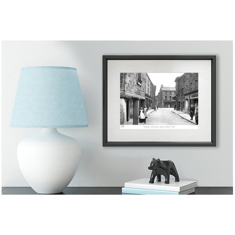 Kirkby Lonsdale, Main Street 1908 by Francis Frith - Single Picture Frame Print, 40cm H x 50cm W x 2.3cm D