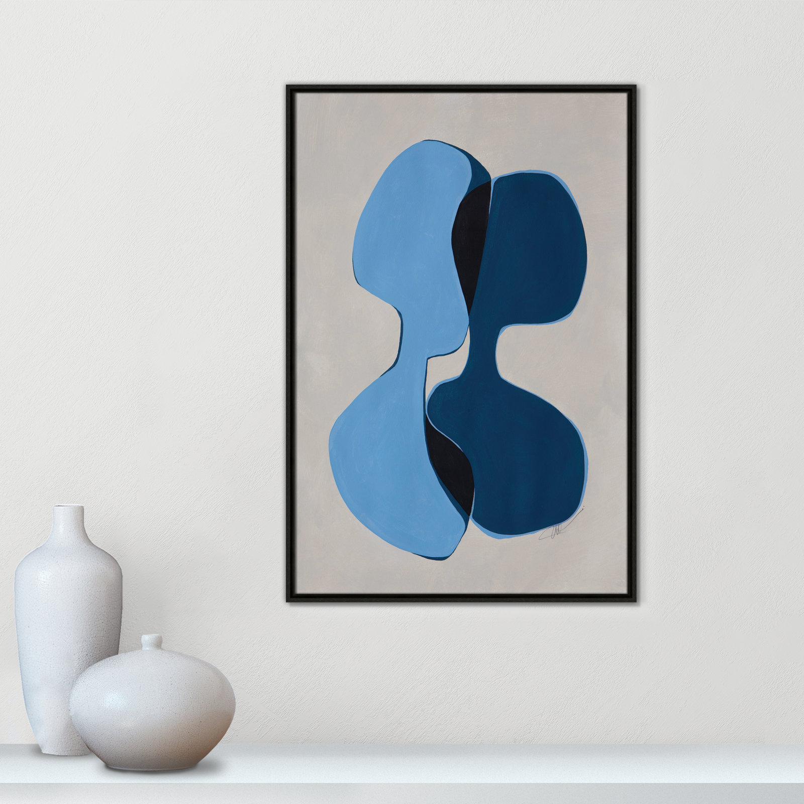 In Unity Collection "In Unity I" Print, Espresso Framed, 37.5" H x 25.5" W x 2" D