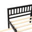 Twin Bed With Trundle, Platform Frame Headboard And , No Box Spring Needed For Small Living Areas In Bedroom, Pull - Out Trundle Guest Bed, Space Saving Concept, Pine, Quick Assembly Great Limited