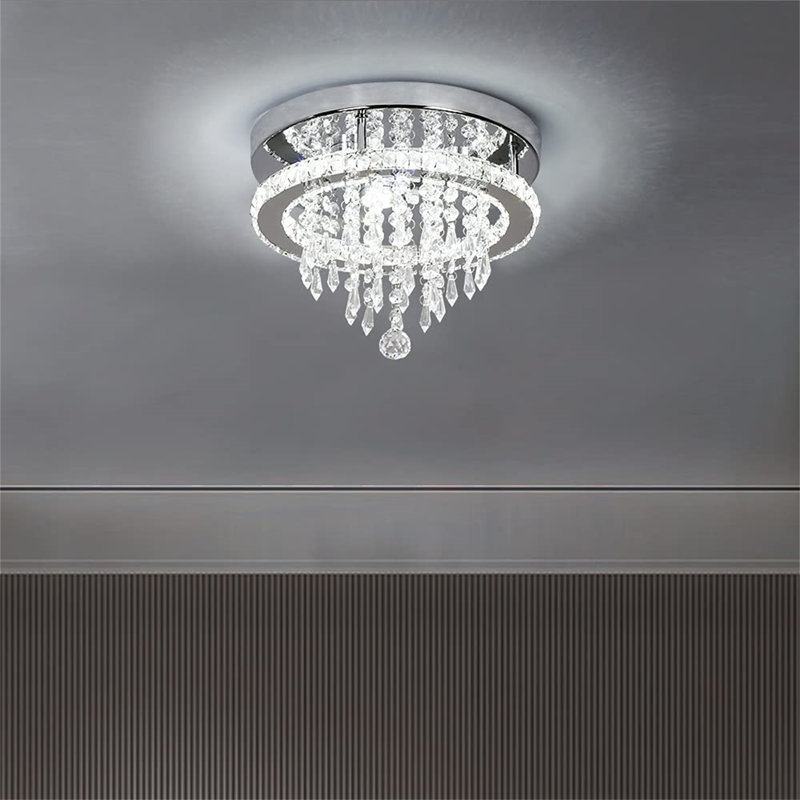 Clarks Crystal LED Flush Mount, Cool White