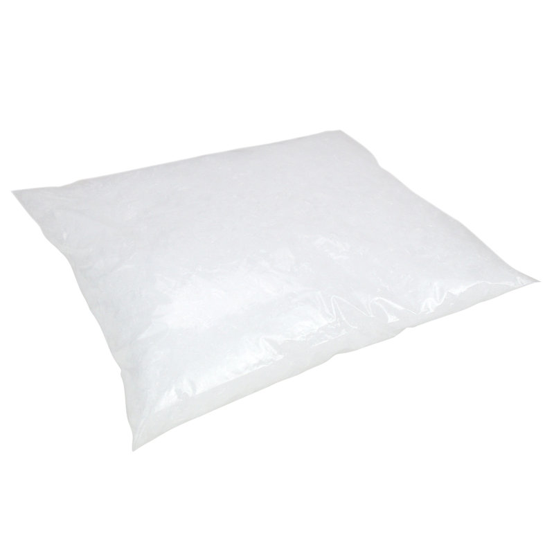 Flocons de neige en poudre artificielle blanche irisée, H 4 po x l 7 po x P 7 po