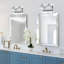 Modern Bathroom Vanity Light Fixture With K9 Crystal Shade, 2-Light Wall Mounted Mirror Lighting, Dimmable E26 Socket, Easy Installation-1451081866