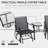 Garden Glider Chairs With Ergonomic Design - Grey 2 Rocking Chair Swing Coffee Table, Patio Chairs, Grey, Body, Comfortable