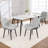 Faux Leather Upholstered Metal Dining Chair-957567222-957567177
