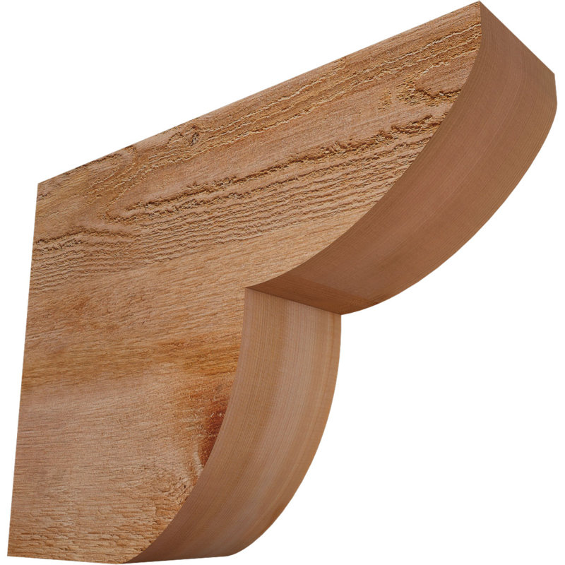 Crestline Rough Sawn Rafter Tail, Western Red Cedar, 12" H x 16" W x 4" D