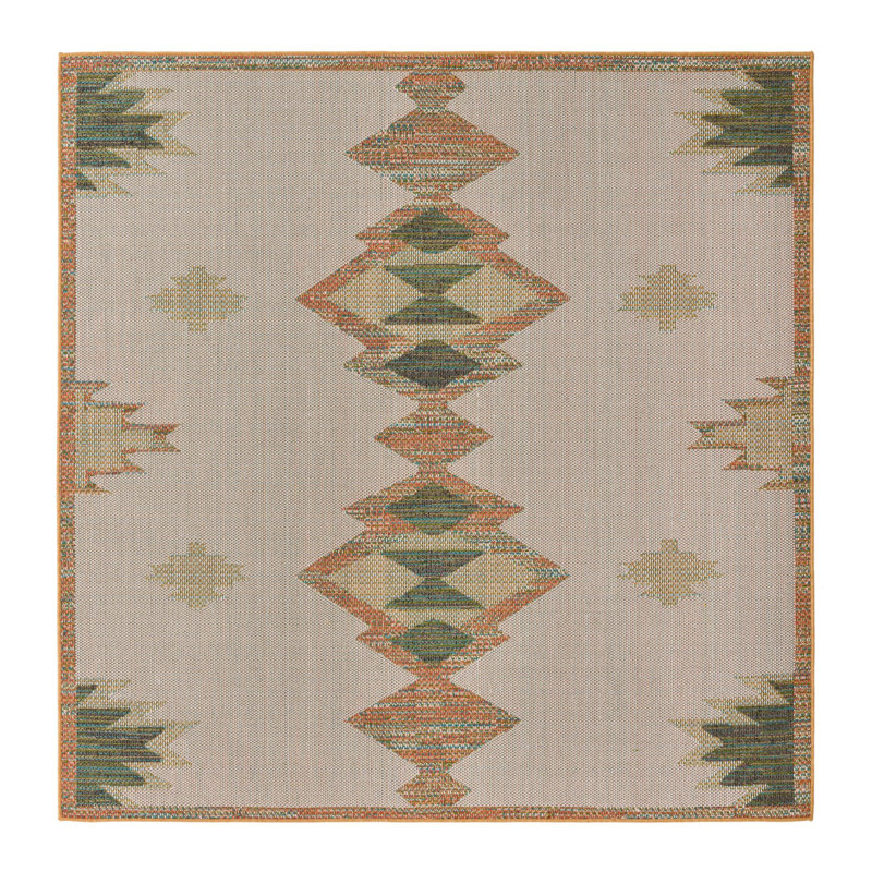 Loma Moroccan Stain-Resistant Area Rug , Square 5'3"