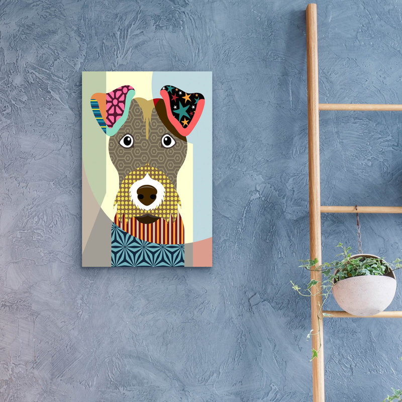 «Wire Fox Terrier» par Lanre Adefioyue, H 24 po x l 16 po