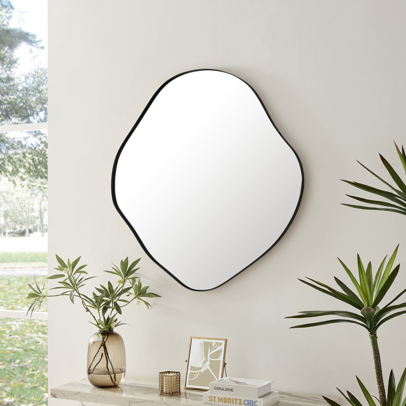 Miroir mural Loscalzo Pebble, Noir