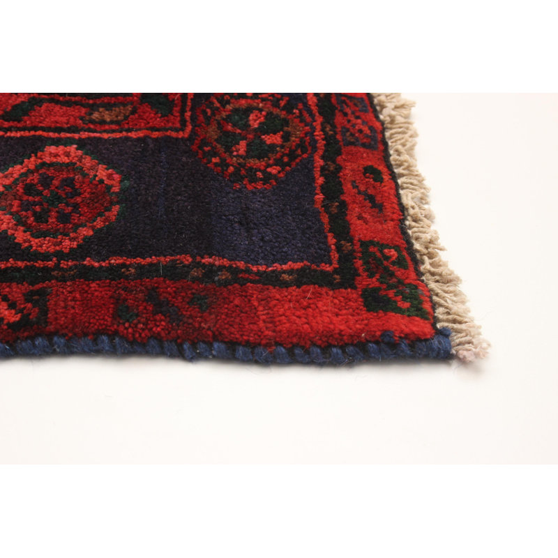 Tapis noir Anadol noué à la main de conception unique 4 pi 4 po x 6 pi 10 po