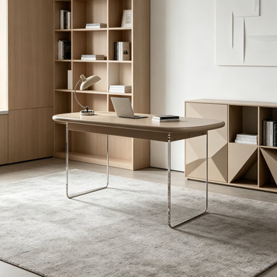 Modern Art Design Durable Oak Acrylic Desk