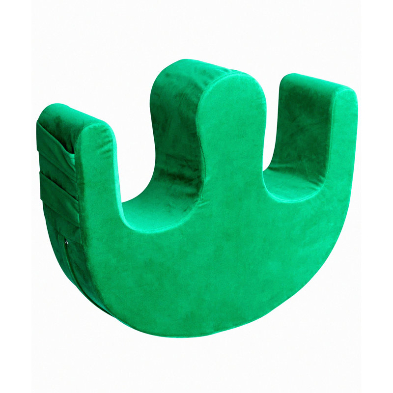 TurnEase Leg Lift Pillow - Elderly Bed Rest Aid with Fixing Strap for Patient Turning - Anti-Decubitus Nursing Device - Green Color