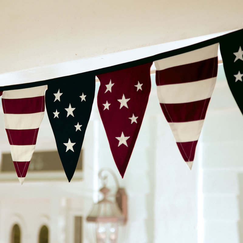 Drapeau à fanions 12 po x 122 po Capirano Americana