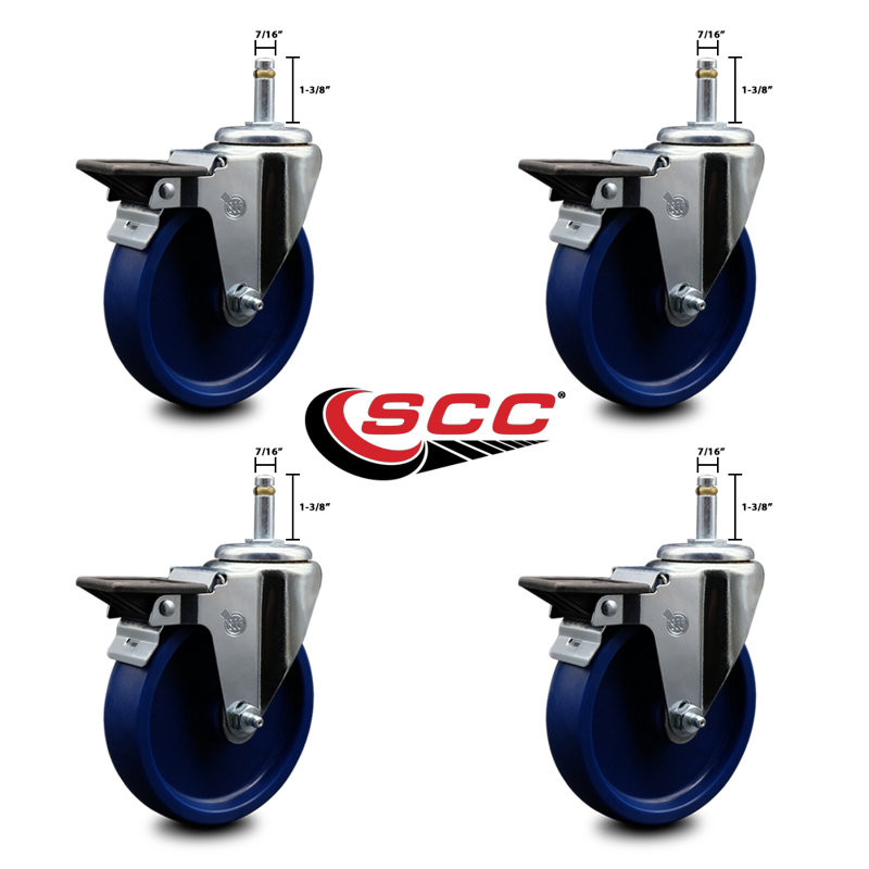 Solid Swivel Grip Ring Stem Caster