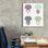 Art mural sur toile Epic Graffiti «Curly Quad Pastels» par Marlee Ash, 26 po x 30 po