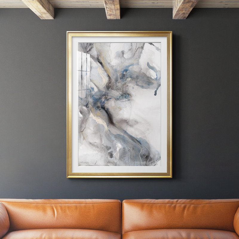 Marble Trance " Marble Trance " Painting Print, 42.5" H x 30.5" W, Gold