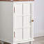 Meuble bas de style Mid-Century avec pieds en bois massif-670282556
