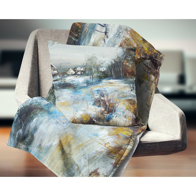 Coussin Landscape Village, 16 po x 1 po, Coussin décoratif