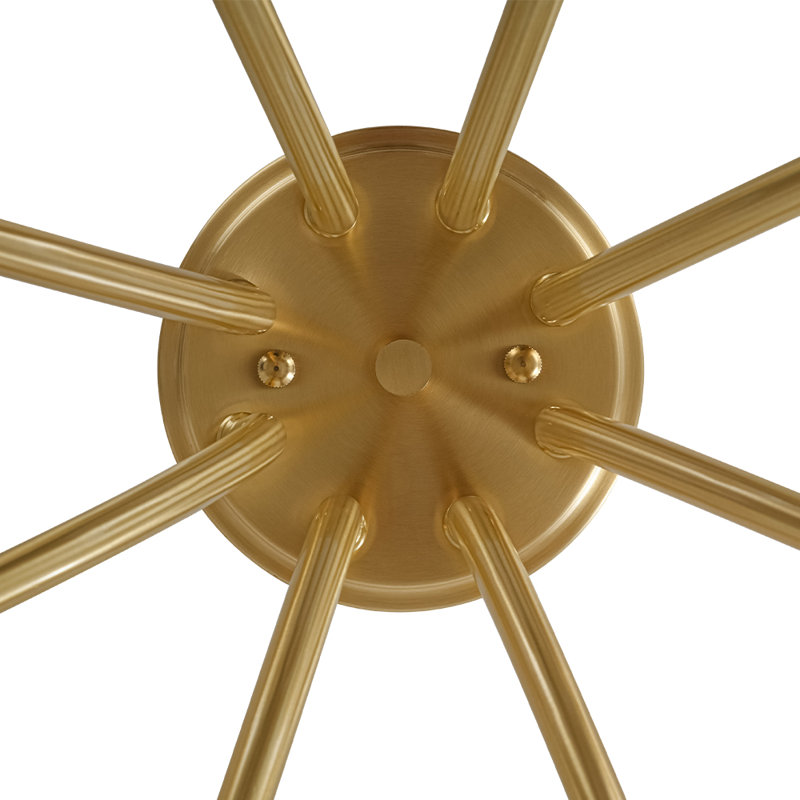 Plafonnier semi-encastré 8 lumières