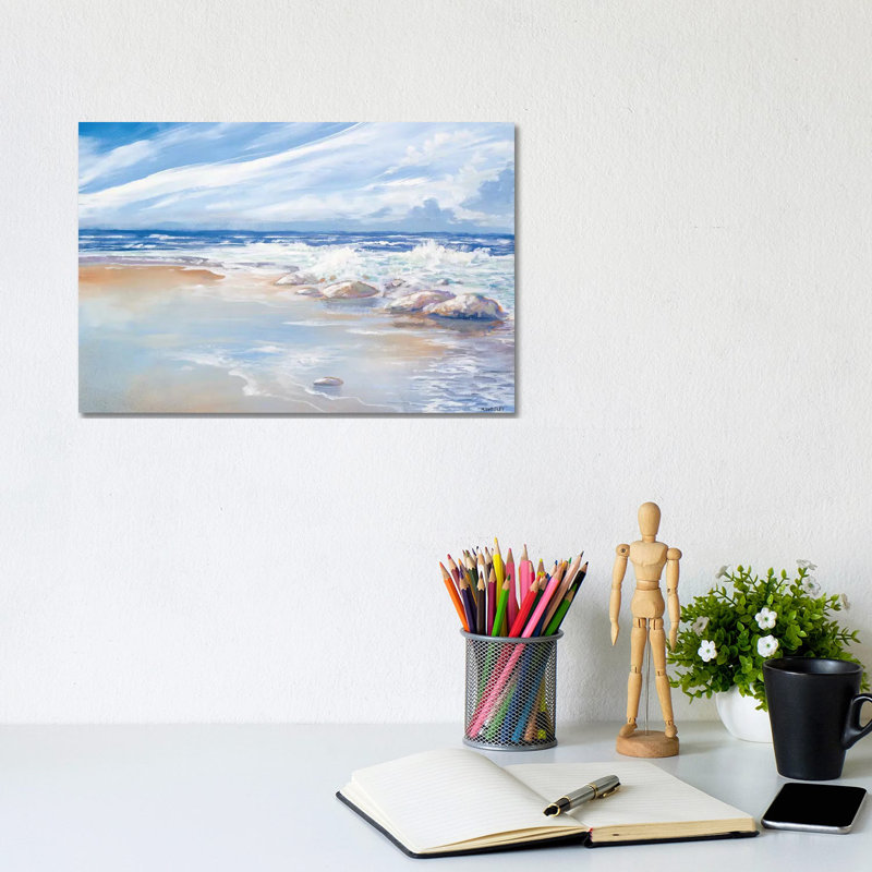 Beach by Kingsley - Wrapped Canvas Gallery-Wrapped Canvas Giclée, 20.32cm H x 30.48cm W
