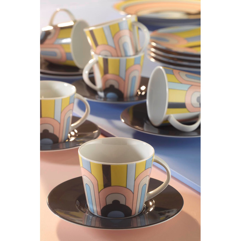 Ensemble de tasses à thé (12 pièces)