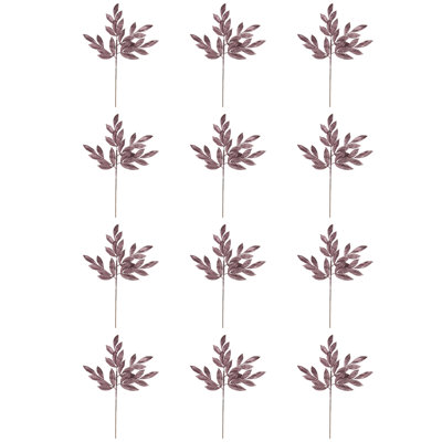 22" Glitter BayLeaf Artificial Christmas Spray