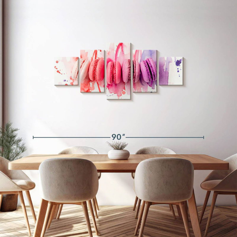 Pastel Macarons, 30" H x 68" W
