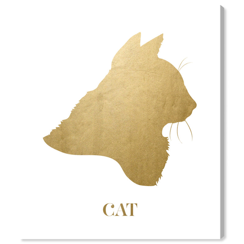 « cat », impression sur toile, H 24 po x l 20 po x P 1,5 po