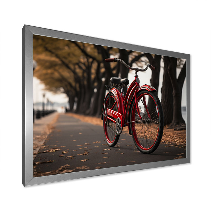 «Pedals», impression sur toile, H 34 po x l 44 po x P 1,5 po, Cadre simple argenté
