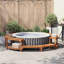 Hot Tub Surround Brown Solid Acacia Wood-697024930