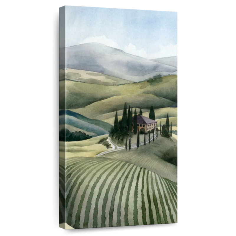 Aquarelle Toscane III, H 24 po x l 12 po