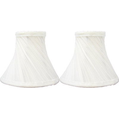 5 in. H x 6 in. W Silk Bell Candelabra Shade