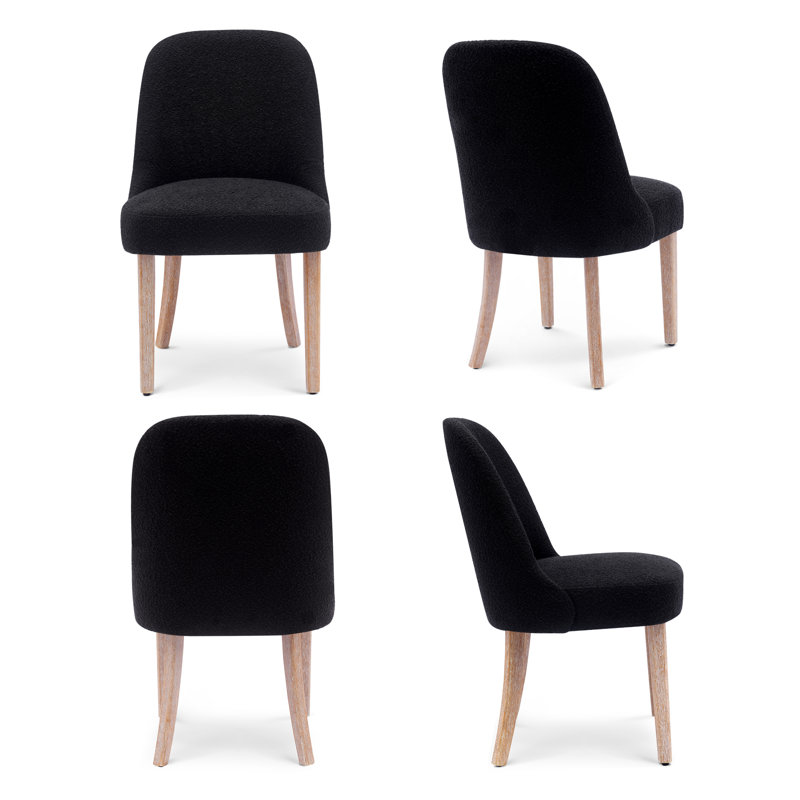Chaise d'appoint Breann, Noir