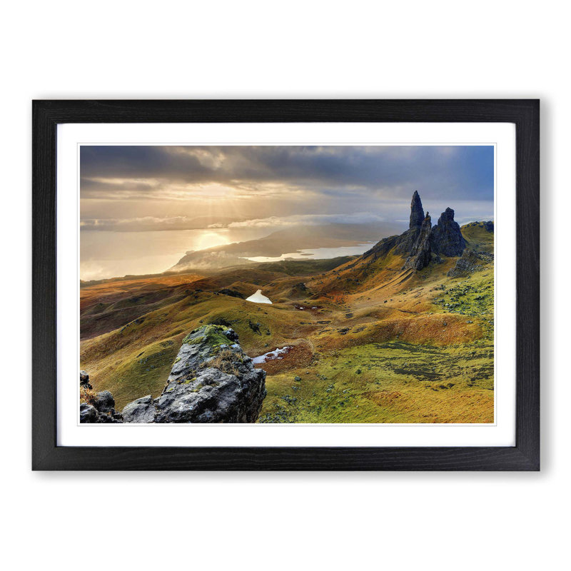 Single Picture Frame Print, Black