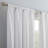 Eclipse Kendall Modern Blackout Thermal Rod Pocket Window Curtain, 42 In x 84 In, Insulating & Noise Reducing Curtains for Bedroom or Kids or Living Room (1 Panel), Room Darkening Window Treatment, White-1459723791-1459723787