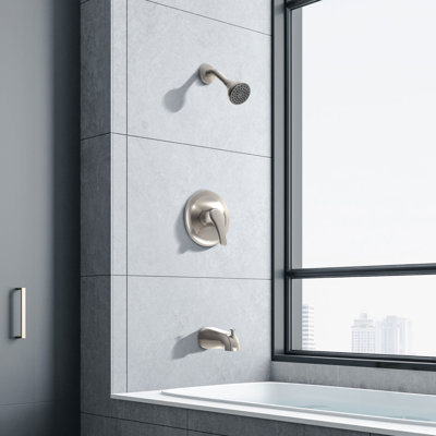 Robinet de douche et baignoire à contrôle de volume à poignée simple Elite
