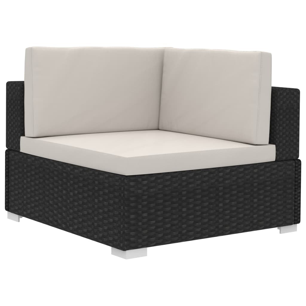 2-Sitzer Sofa-Set aus Rattan mit Polster