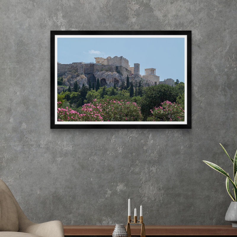 Acropole florale, H 29 po x l 42 po x P 1,5 po, Noir