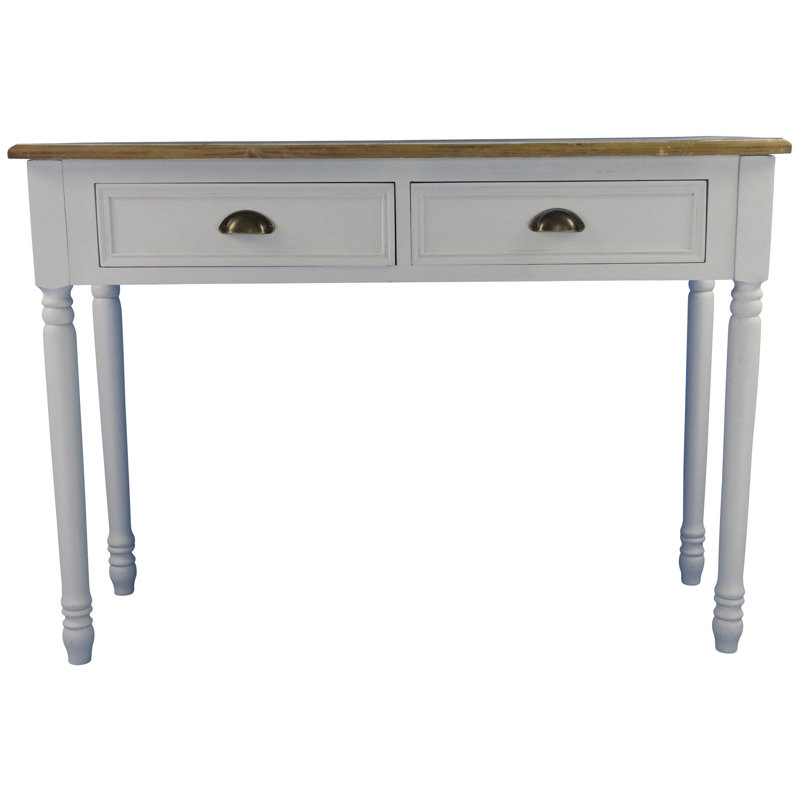 Toscana 110cm Solid Wood Top Console Table