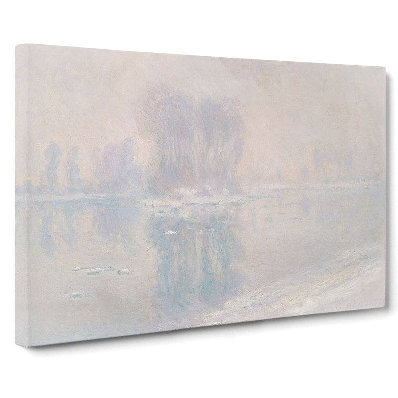 Ice Floes by Claude Monet - Wrapped Canvas Painting, 35cm H x 50cm W x 3cm D