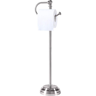 Classic Free-Standing Bathroom Toilet Paper Holder Stand