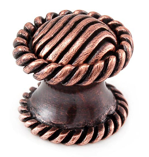 Sanzio Mushroom Knob, Antique Copper