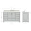 Meuble-lavabo simple avec plateau Abita 61-93359284