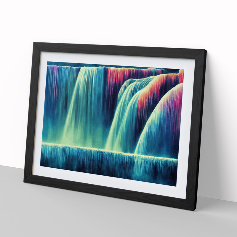 Colourful Watercolour Vol.2 - Framed Print, Black Framed, 25cm H x 34cm W x 2cm D