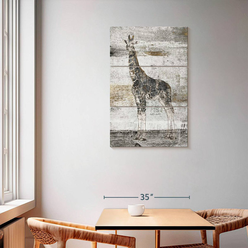 Brampt Giraffe Stare, 57" H x 36" W