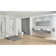 Essence Alpine White Oval Wall Mount Bathroom Sink with Overflow
