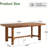 63" Solid Wood Dining Table for 4-6, Walnut