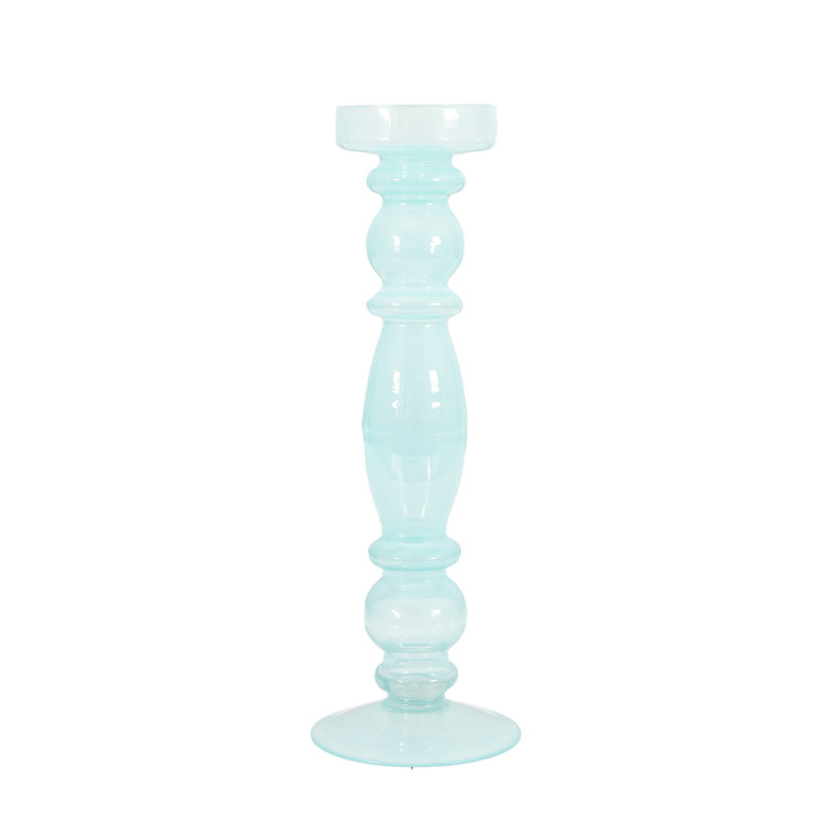 38Cm Glass Tabletop Candlestick