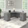 Raker Reversible L-Shape Computer Desk with Drawers